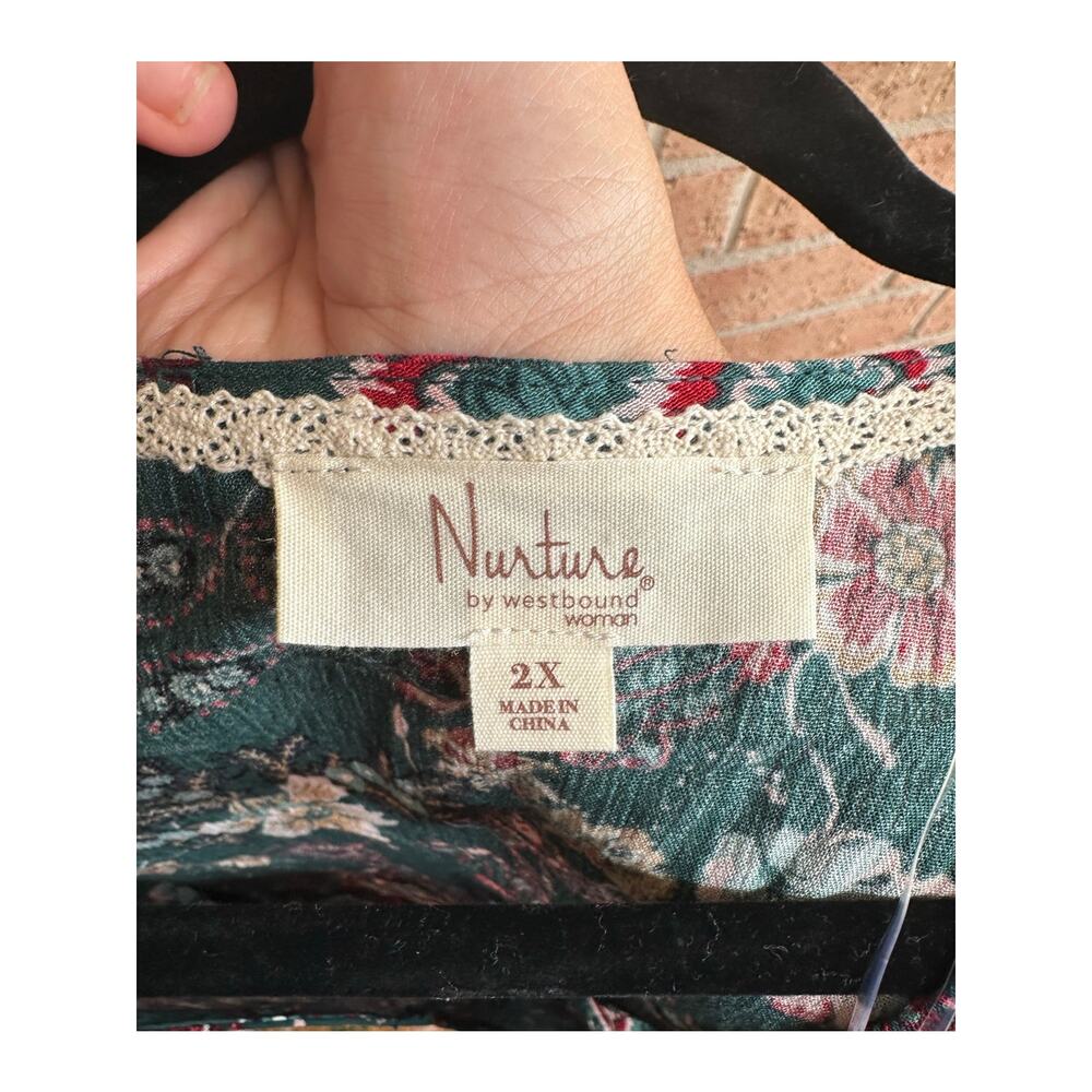 Nurture by Westbound woman Long sleeve 3X - Picture 3 of 3